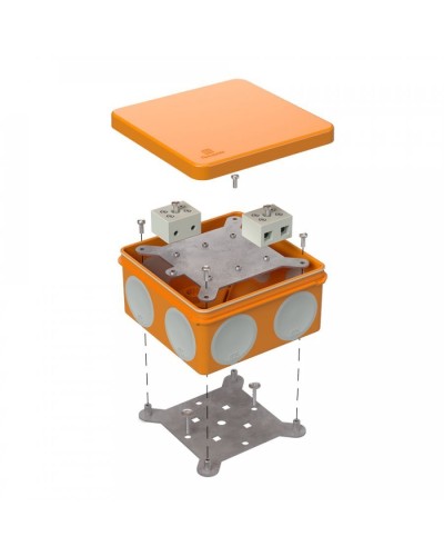 Коробка огнестойкая 60-0300-FR2.5-4 Е15-Е120 100х100х50. Коробка огнестойкая для открытой установки. Промрукав в Ростове-на-Дону