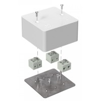 Коробка огнестойкая 103х103х45 (40-0470-FR2.5-6). Коробка огнестойкая для открытой установки. Промрукав
